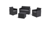 Marie 2 seater set with Storage table