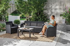 Rosalie 5 seater set with Orlando big table