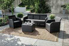Rosalie 5 seater set with storage table 