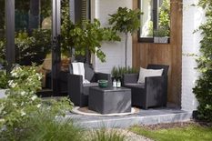 Claire balcony set with storage table