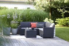 Claire 5 seat corner set with storage table