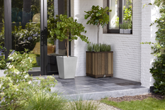 Deco square tall planter